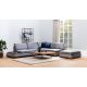 ATELIER DEL SOFA Ugaona garnitura Tulip, desna sa stalkom, tamnosiva - 560ARE1162