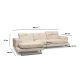ATELIER DEL SOFA Ugaona garnitura Frido, leva , bež - 560ARE1167