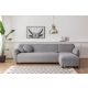 ATELIER DEL SOFA Ugaona garnitura Eddy L3-CHL, svetlosiva - 560ARE1195