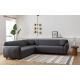 ATELIER DEL SOFA Ugaona garnitura Eddy 2 3L-C-3R, tamnosiva - 560ARE1199