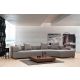 ATELIER DEL SOFA Ugaona garnitura Gondol-1, siva - 560ARE1202