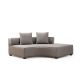ATELIER DEL SOFA Ugaona sofa Gondol-2, siva - 560ARE1203