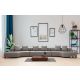 ATELIER DEL SOFA Modularna ugaona garnitura Gondol 3, siva - 560ARE1204