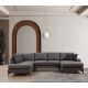 ATELIER DEL SOFA Modularna ugaona garnitura Porto EOT-C-02-CHL, antracit - 560ARE1226