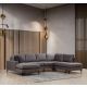 ATELIER DEL SOFA Modularna ugaona garnitura Porto CHL-02-C-EOT, antracit - 560ARE1227