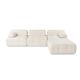 ATELIER DEL SOFA Ugaona garnitura Doblo, krem - 560ARE1235