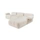 ATELIER DEL SOFA Ugaona garnitura Doblo, krem - 560ARE1235