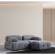 ATELIER DEL SOFA Modularna ugaona garnitura Petite 2, siva - 560ARE1258