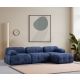 ATELIER DEL SOFA Modularna ugaona garnitura Petite 3, tamnoplava - 560ARE1261