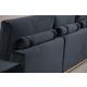 ATELIER DEL SOFA Trosed sa bočnim stočićem, crna - 560ARE1315