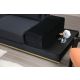 ATELIER DEL SOFA Trosed sa bočnim stočićem, crna - 560ARE1315