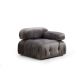 ATELIER DEL SOFA Ugaona fotelja Bubble 1R, siva - 560ARE1418