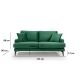 ATELIER DEL SOFA Dvosed Papira, zelena - 560ARE1510