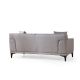 ATELIER DEL SOFA Dvosed Petra 2, svetlosiva - 560ARE1526