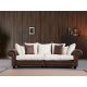 ATELIER DEL SOFA Trosed Fresno 3, braon/bela - 560ARE1548