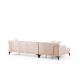 ATELIER DEL SOFA Ugaona garnitura Petra L Corner, bela - 560ARE1604