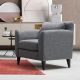 ATELIER DEL SOFA Fotelja Nordic, siva - 560ARE1702