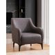 ATELIER DEL SOFA Fotelja Belissimo, tamnosiva - 560ARE1741