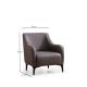 ATELIER DEL SOFA Fotelja Belissimo, tamnosiva - 560ARE1741