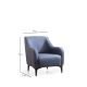 ATELIER DEL SOFA Fotelja Belissimo, plava - 560ARE1743