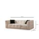ATELIER DEL SOFA Trosed Cady, bež - 560ARE1820