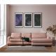 ATELIER DEL SOFA Ugaona garnitura River, desna, roze - 560ARE1828