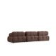 ATELIER DEL SOFA Ugaona garnitura Doblo, kapućino - 560ARE1837