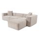 ATELIER DEL SOFA Ugaona garnitura Lora, krem - 560ARE1894