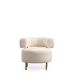 ATELIER DEL SOFA Fotelja River Round, bela - 560ARE2113