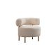 ATELIER DEL SOFA Fotelja River Round, bela - 560ARE2113