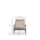 ATELIER DEL SOFA Fotelja Toscana, bela - 560ARE2114