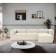 ATELIER DEL SOFA Ugaona garnitura Fora, bela - 560ARE2140