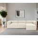 ATELIER DEL SOFA Ugaona garnitura Fora, bela - 560ARE2140