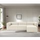 ATELIER DEL SOFA Ugaona garnitura Fora, bela - 560ARE2140