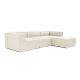 ATELIER DEL SOFA Ugaona garnitura Fora, bela - 560ARE2140