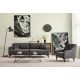 ATELIER DEL SOFA Fotelja Astana, antracit - 560ARE2172
