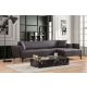 ATELIER DEL SOFA Ugaona garnitura Hamlet, desna, tamnosiva - 560ARE2253