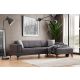 ATELIER DEL SOFA Ugaona garnitura Horizon, desna, tamnosiva - 560ARE2272