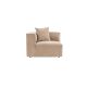 ATELIER DEL SOFA Ugaona fotelja Sora L1, leva, krem - 560ARE2308