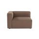 ATELIER DEL SOFA Fotelja Mora XL 1L, leva, braon - 560ARE2822