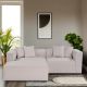 ATELIER DEL SOFA Ugaona garnitura Mora XL, desna, lan bela - 560ARE2899