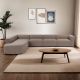 ATELIER DEL SOFA Ugaona garnitura Mora, svetlo braon - 560ARE4105