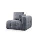 ATELIER DEL SOFA Fotelja Amaris 1R, siva - 560ARE4118