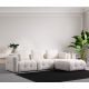 ATELIER DEL SOFA Modularna ugaona garnitura Amaris, bela - 560ARE4142