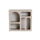 NORDURE Konzolni sto Lessa, mermerna krem - EP3057878
