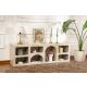 NORDURE Konzolni sto Ferlis, mermerna krem - EP3057887