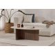 NORDURE Klub sto Orba, mermerna krem/braon - EP3057899