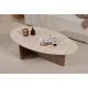 NORDURE Klub sto Orba, mermerna krem/braon - EP3057899