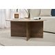 NORDURE Klub sto Soleil, mermerna krem/braon - EP3057905