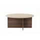NORDURE Klub sto Soleil, mermerna krem/braon - EP3057905
